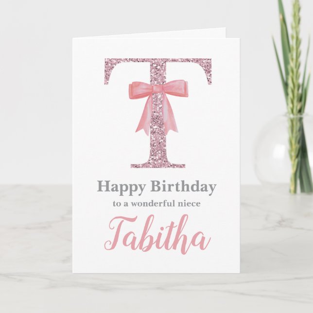 Cartão de aniversário personalizado para ela - let (Frente)