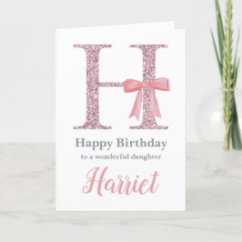 Cartão de aniversário personalizado para ela - let