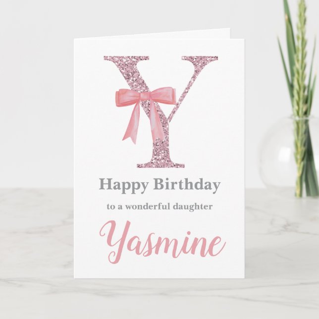 Cartão de aniversário personalizado para ela - Let (Frente)