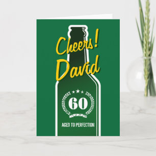 Cartão de aniversário personalizado para homens