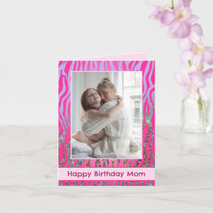 Cartão de Aniversário Personalizado para Mãe com I