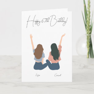 Cartão de aniversário personalizado para namorada