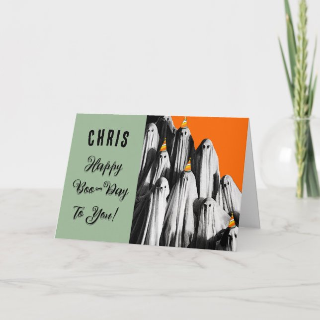 Cartão de Aniversário Personalizado para o Hallowe (Frente)