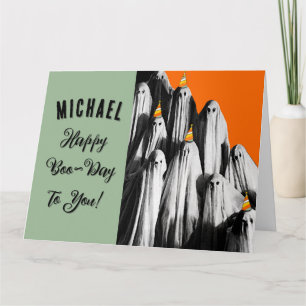 Cartão de Aniversário Personalizado para o Hallowe