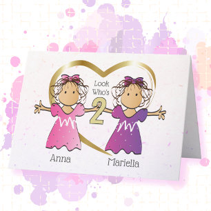 Cartão de Aniversário Personalizado para segundos 