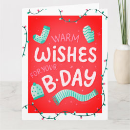 Cartão de Aniversário Personalizado para Tipografi