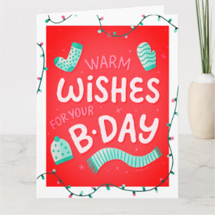 Cartão de Aniversário Personalizado para Tipografi