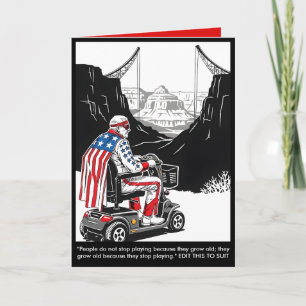 Cartão de aniversário personalizável com tema de e