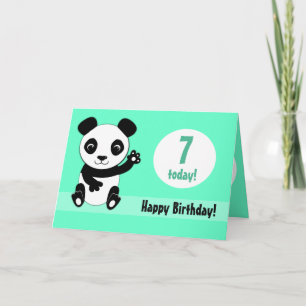 Cartão de Aniversário Personalizável de Panda Bast