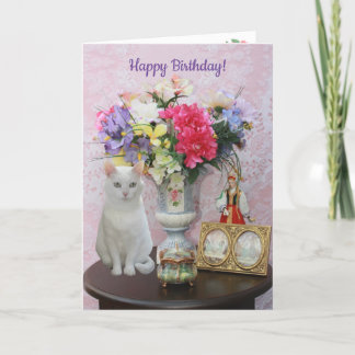 Cartão de aniversário personalizável para mulheres