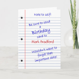 CARTÃO DE ANIVERSÁRIO - PERSONALIZE O NOME - NOT