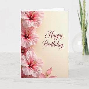 Cartão de Aniversário Pétala Rosa