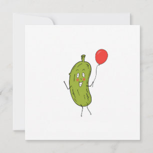 Cartão de Aniversário Pickle feliz