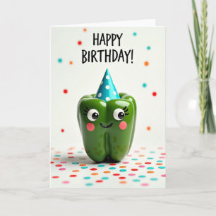 Cartão de Aniversário Pimenta Caprichoso
