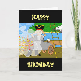 Cartão de aniversário #pirate pelo dalDesignNZ