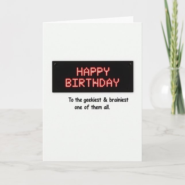 Cartão de Aniversário Pixel (Frente)