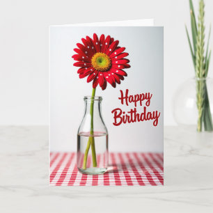 Cartão de Aniversário Polka Dot Bloom