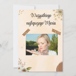 Cartão de Aniversário Polonês