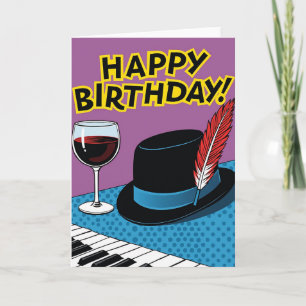 Cartão de Aniversário Pop Art