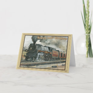 Cartão de Aniversário por 100 anos com Comboio