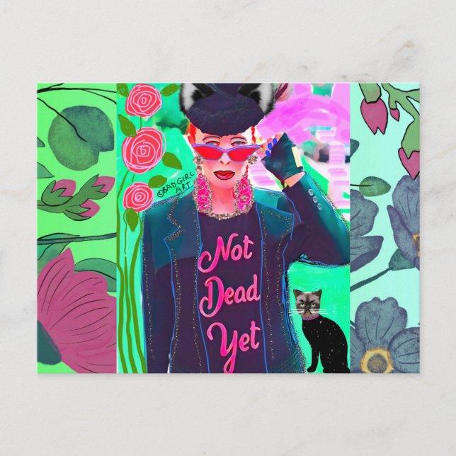 Cartão de aniversário Postal (Frente)