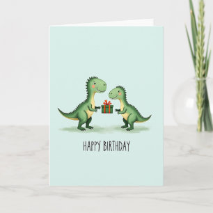 Cartão de Aniversário Presente de Lagarto