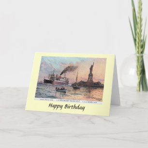 Cartão de aniversário - Presidente da SS Roosevelt