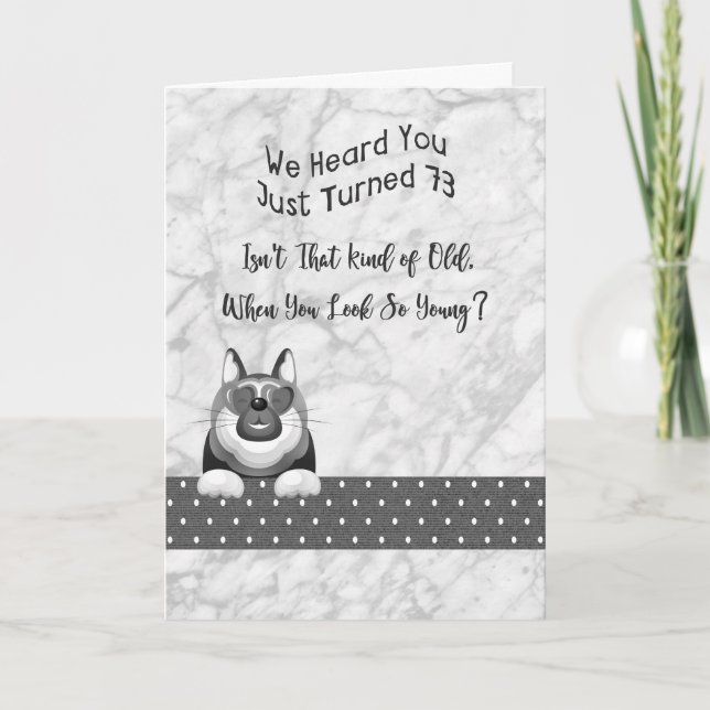 Cartão de aniversário preto e branco para homens d (Frente)