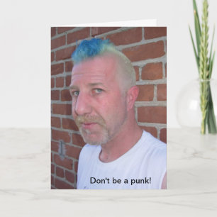 Cartão de Aniversário Punk
