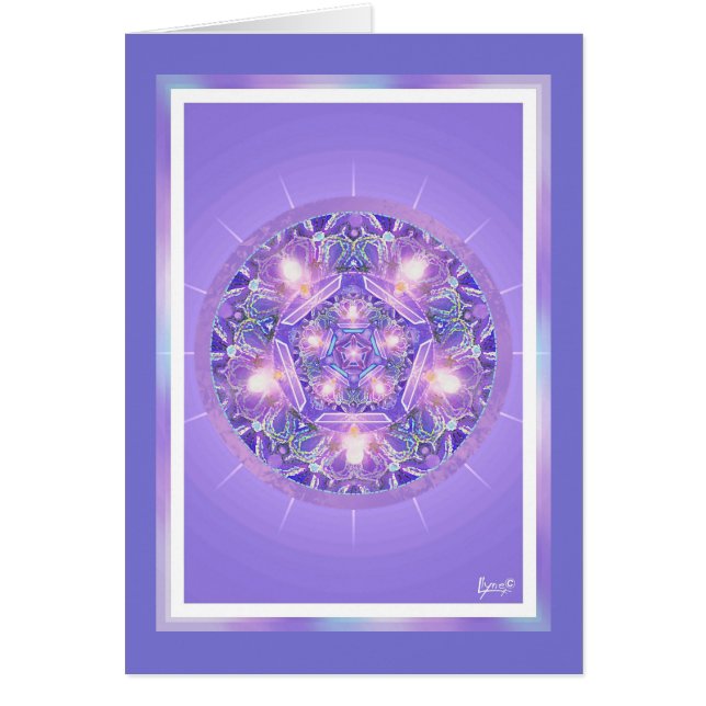 Cartão de aniversário Purple W1 (Frente)