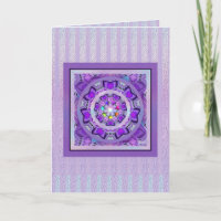 Cartão de aniversário Purple W2