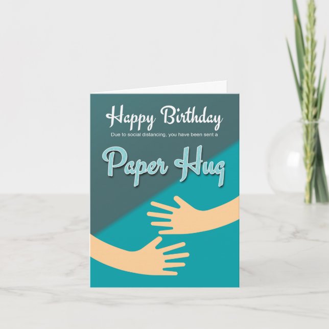 Cartão de aniversário Quarantine coronaviris, Abra (Frente)