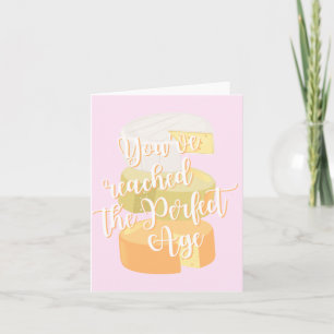 Cartão de Aniversário Queijo