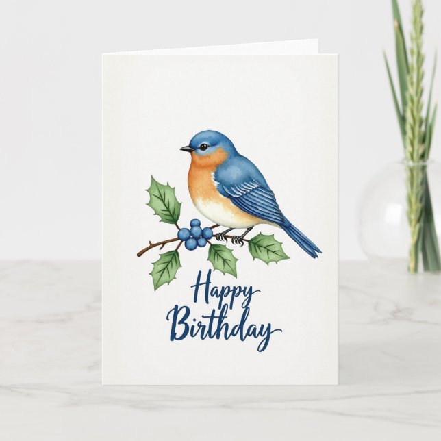 Cartão de Aniversário Ramo Artístico (Frente)