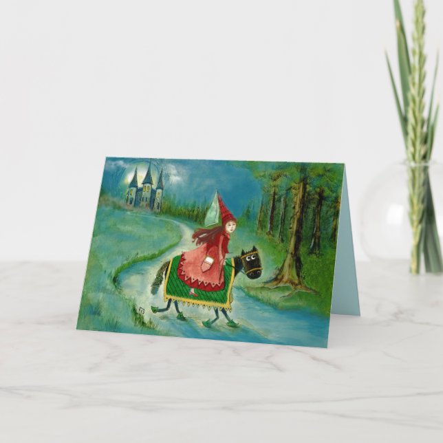 Cartão de Aniversário Real de Entrega (Vazio) (Frente)