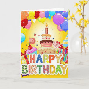 Cartão de aniversário recém-adicionado