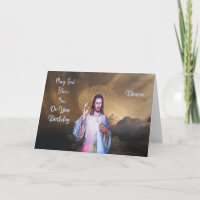 Cartão de Aniversário Religioso para Deacon