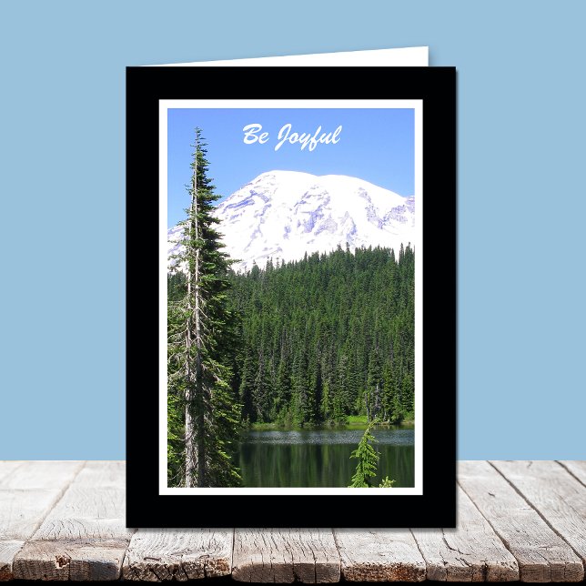 Cartão de Aniversário Religioso — Tenha Alegria (Criador carregado)