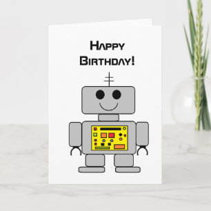 Cartão de aniversário "Robô"
