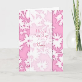 Cartão de Aniversário Rosa Me Daisie Rosa