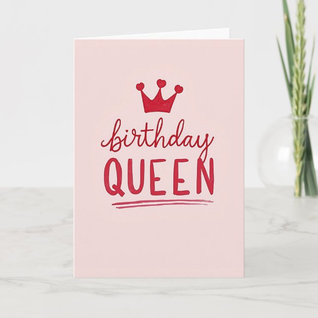 Cartão de Aniversário Rosa Regal (Frente)