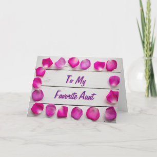 Cartão de Aniversário Rosa Rosa-Floral Favorito