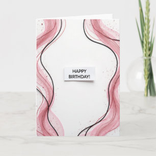 Cartão de Aniversário Rose Shimmer