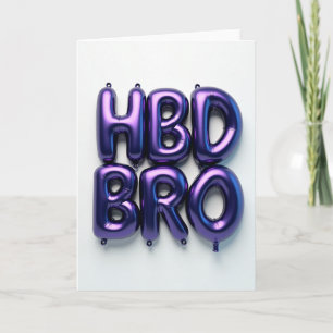 Cartão de Aniversário Roxo Vibrante