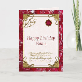 Cartão de Aniversário Ruby