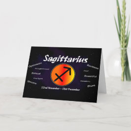 Cartão de Aniversário Sagittarius