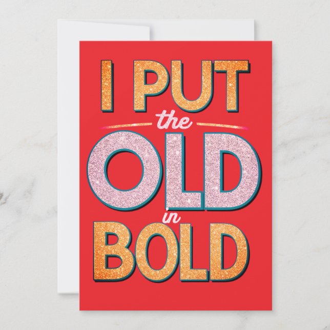 Cartão de Aniversário Sassy (Frente)