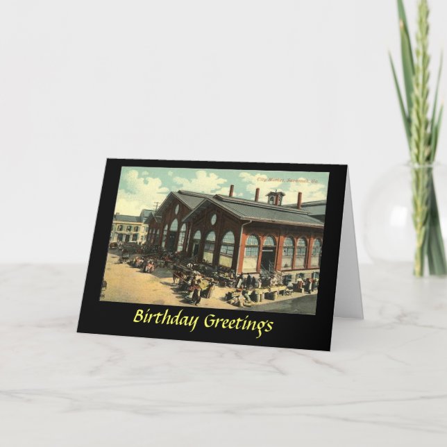 Cartão de Aniversário - Savannah, Geórgia (Frente)