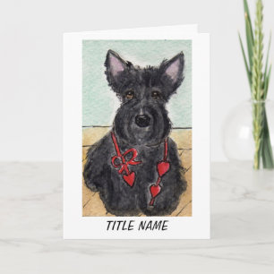 Cartão de aniversário Scottie Dog Personalizar