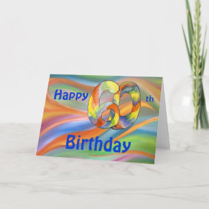 Cartão de aniversário selvagem 60